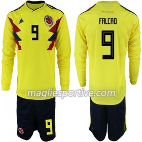 Completo Calcio Colombia Falcao 9 Bambino Divisa Prima Mondiali 2018 ML